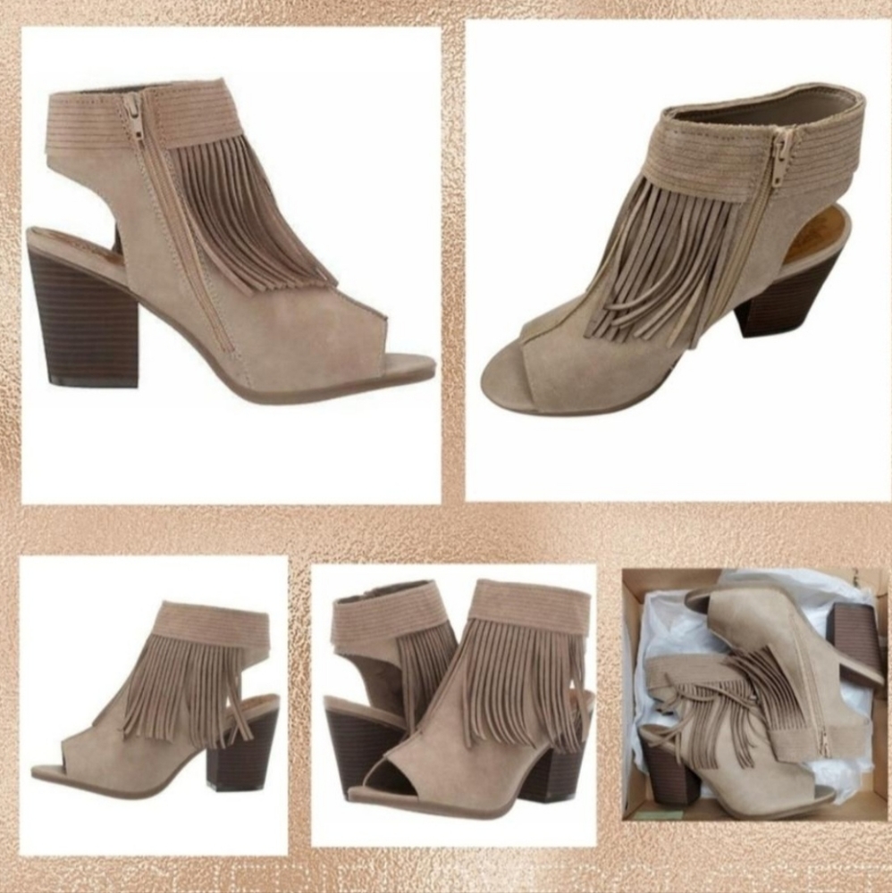 SUGAR Valera Fringe Faux Leather Bootie! NEW! - Picture 2 of 3